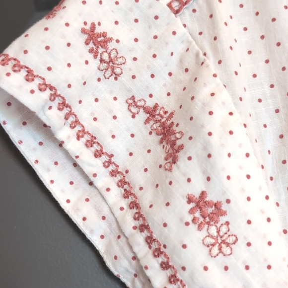 💮 Maeve by Anthropologie Peasant Embroidered Riley Tunic Blouse - Picture 6 of 9